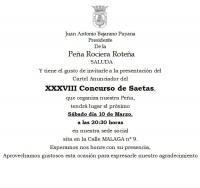 Semana Santa 2018: XXXVIII Concurso de Saetas