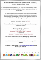 1er Menú Dpto. Histeleria y Turismo